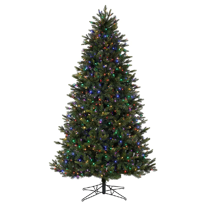 6.5' x 50" Boston Fraser Fir Artificial Christmas Tree Colored Dura-Lit LED