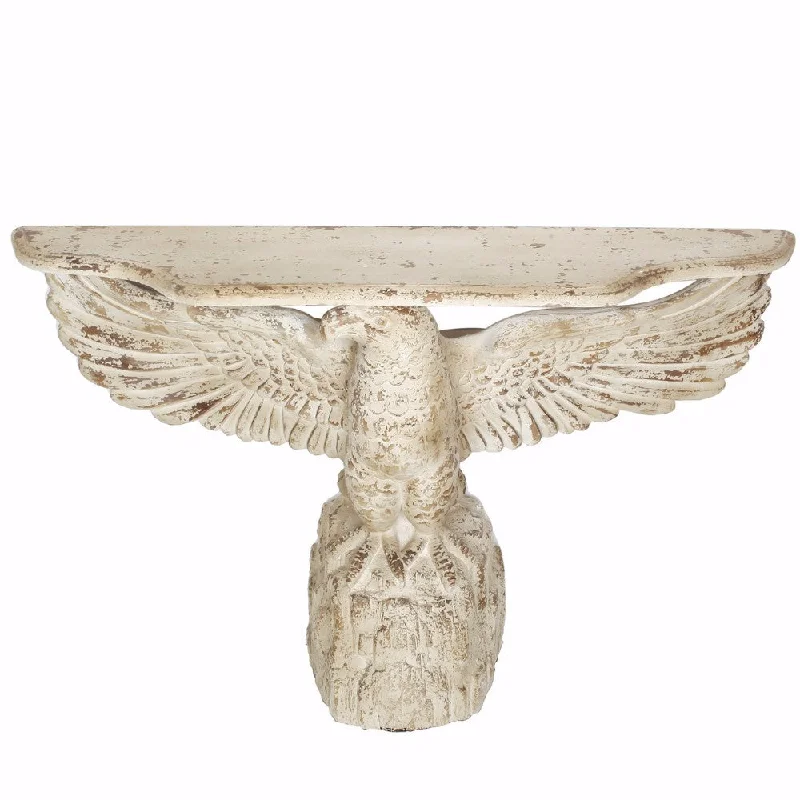 Benzara Embellishing Majestic Eagle Decor, White