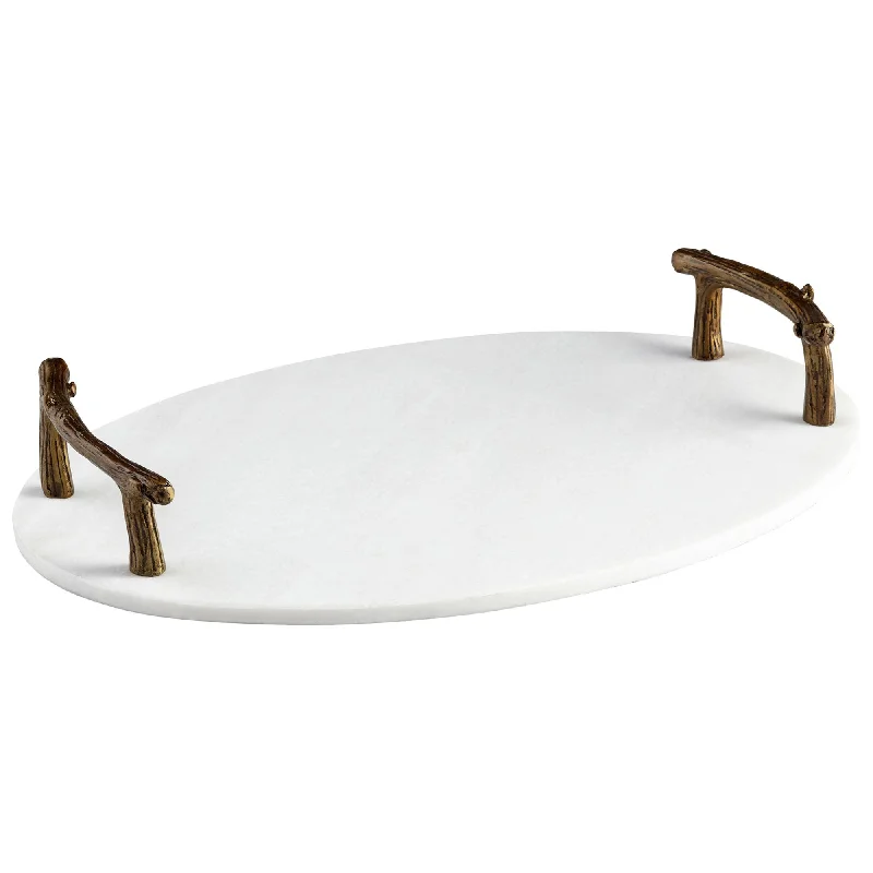 Cyan Design 09268 Marble Woods Tray