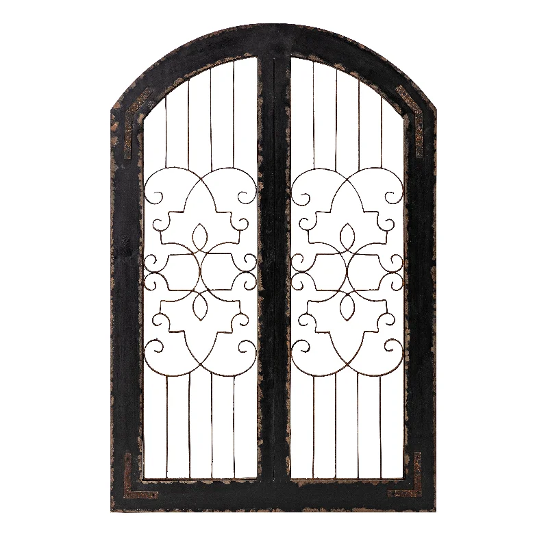 IMAX Worldwide Home Amelia Iron and Wood Gate