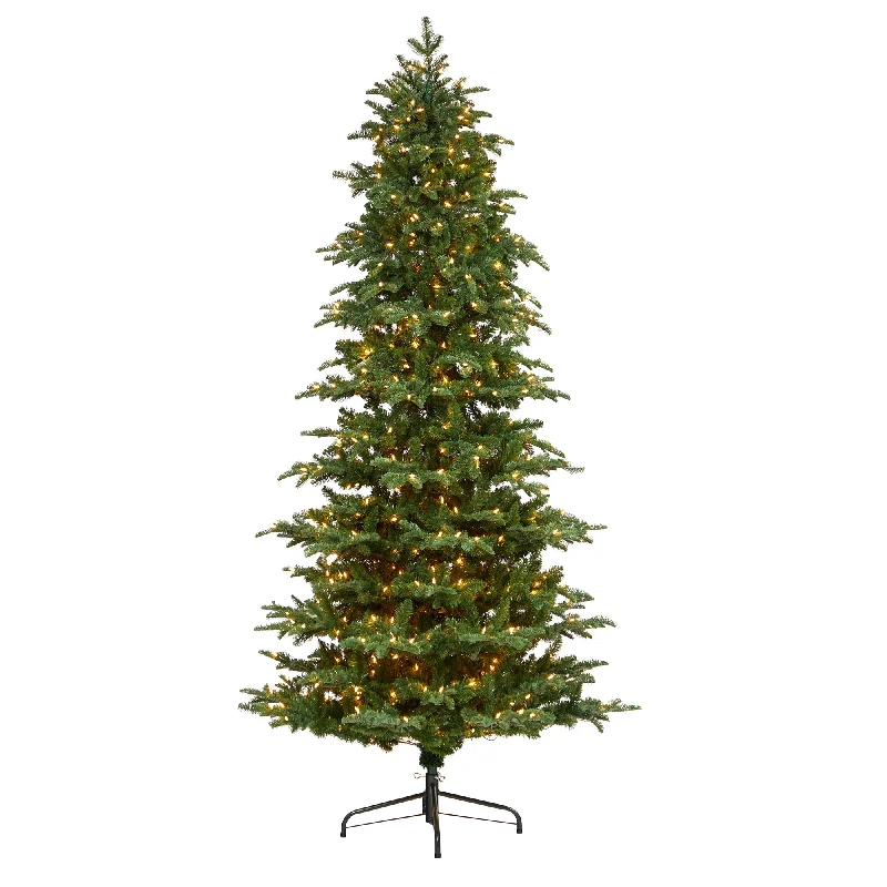 Nearly Natural 8`South Carolina Fir Artificial Christmas Tree with 650 Clear Lights and 2598 Bendable Branches