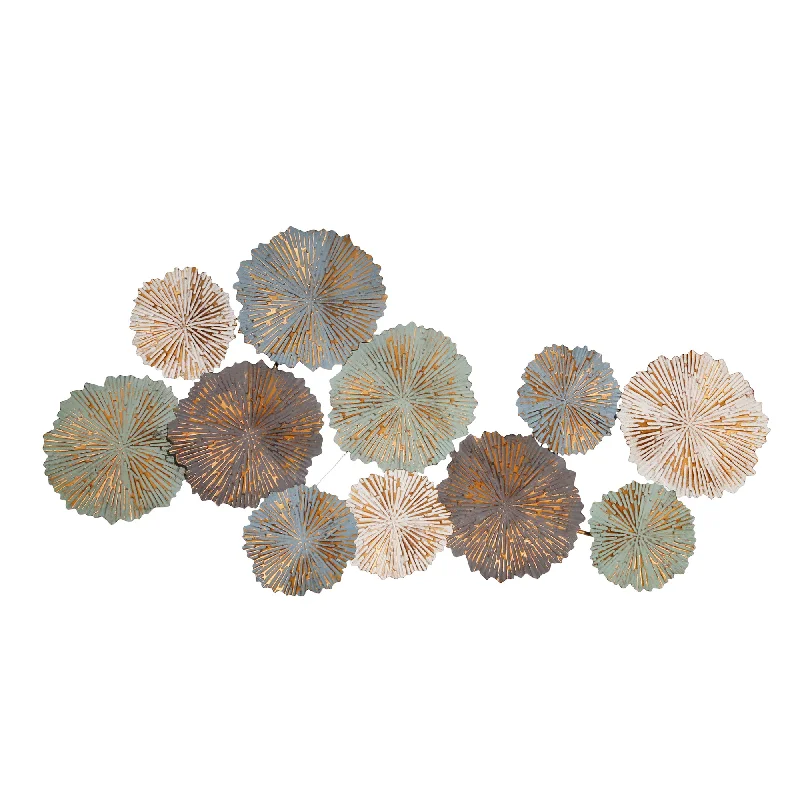 Sagebrook Home 12647 23" Multicolor Metal Circles Wall Decor, Wb