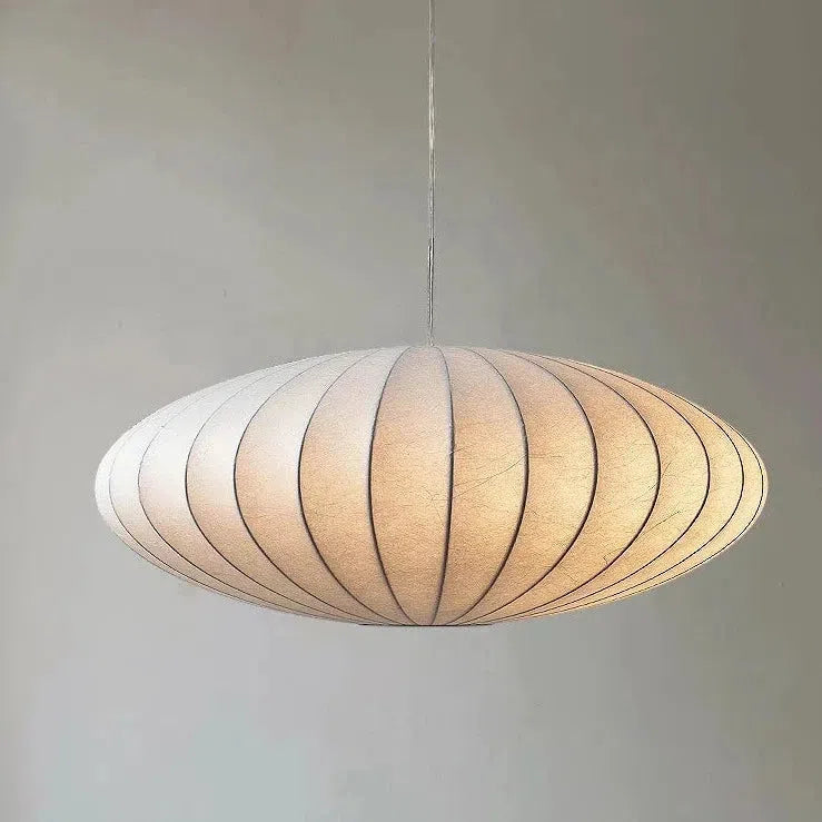 Japanese Silk Pendant Light