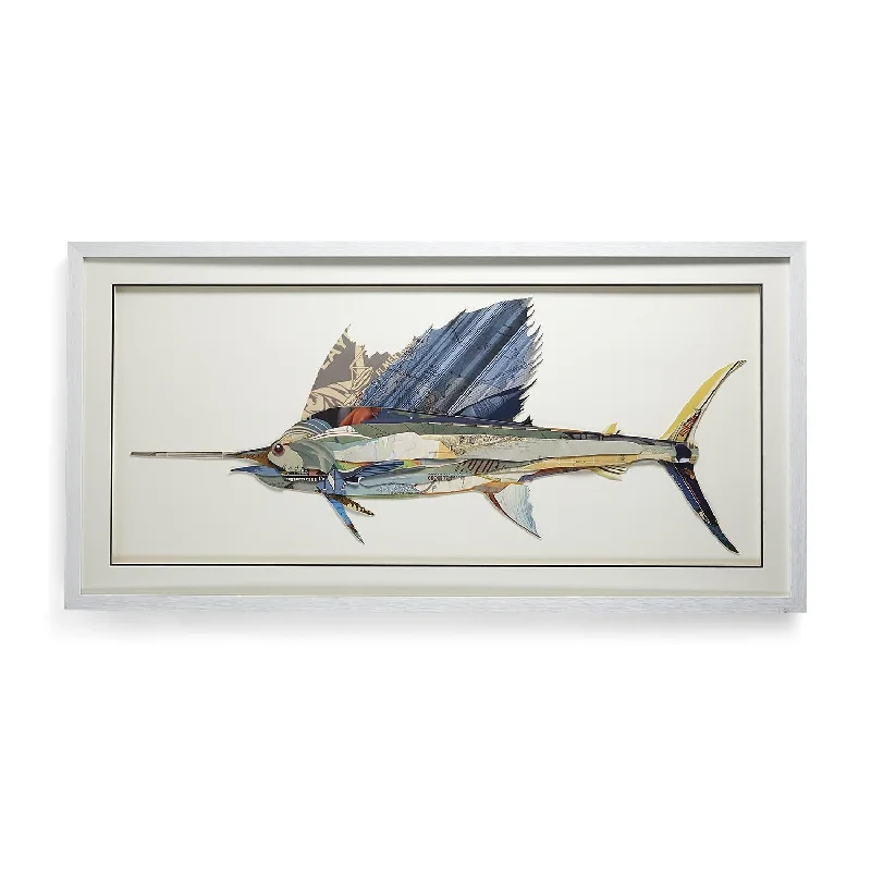 Two's Company 52389 Swordfish Collage Wall Art