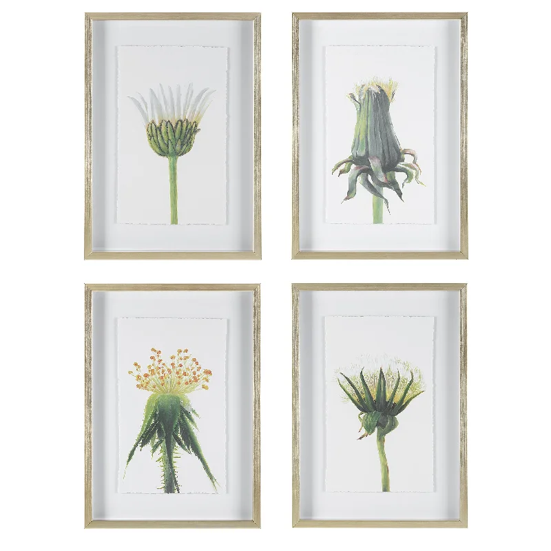 Uttermost 41431 Wildflowers Gold Framed Prints, Set of 4