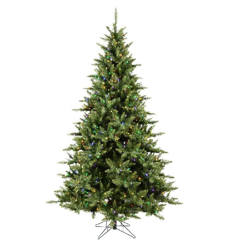 Vickerman 6.5' Camdon Fir Artificial Christmas Tree Multi-Colored Dura-lit LED