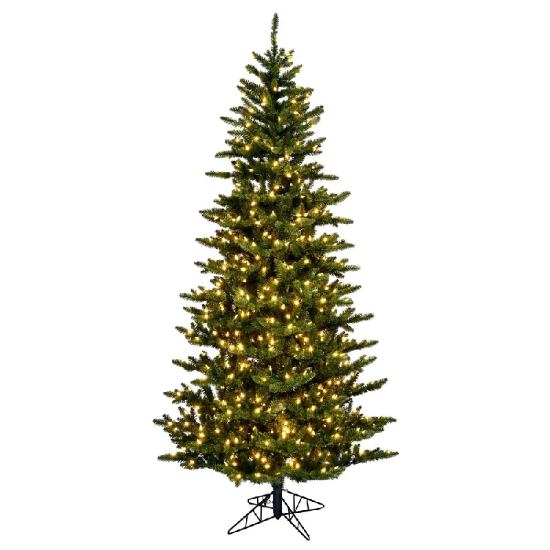 Vickerman 7.5' x 45" Slim Natural Fraser Fir Tree Warm White Dura-lit LED