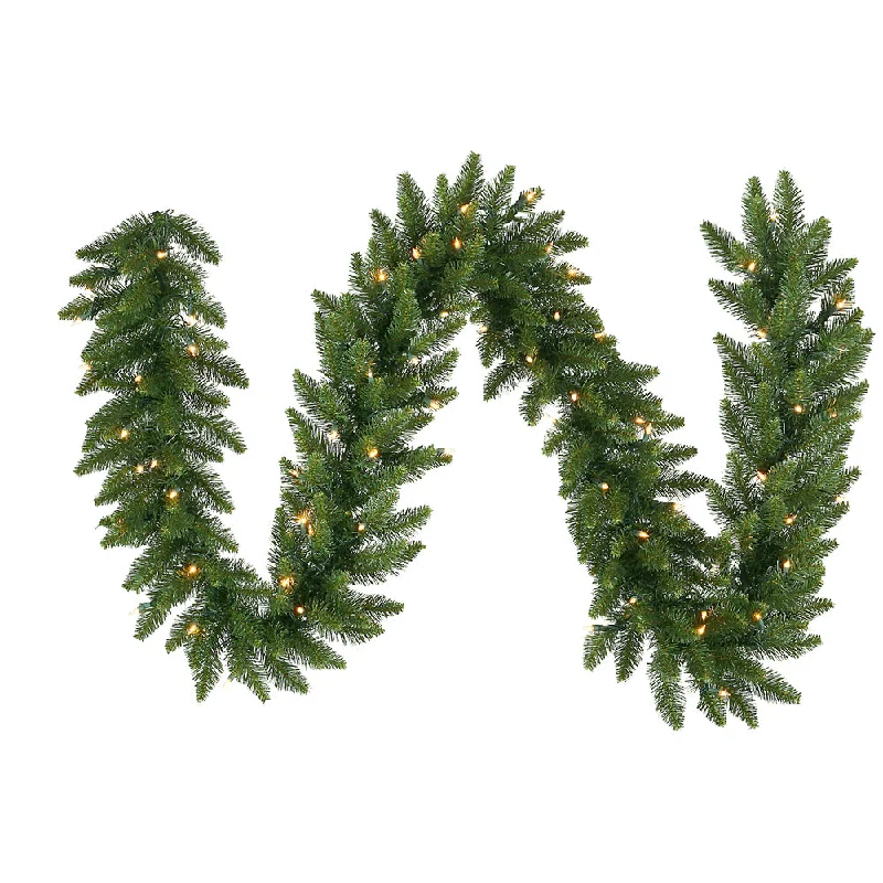 Vickerman A861114LED 50' Camdon Fir Artificial Christmas Garland Warm White LED Mini Lights