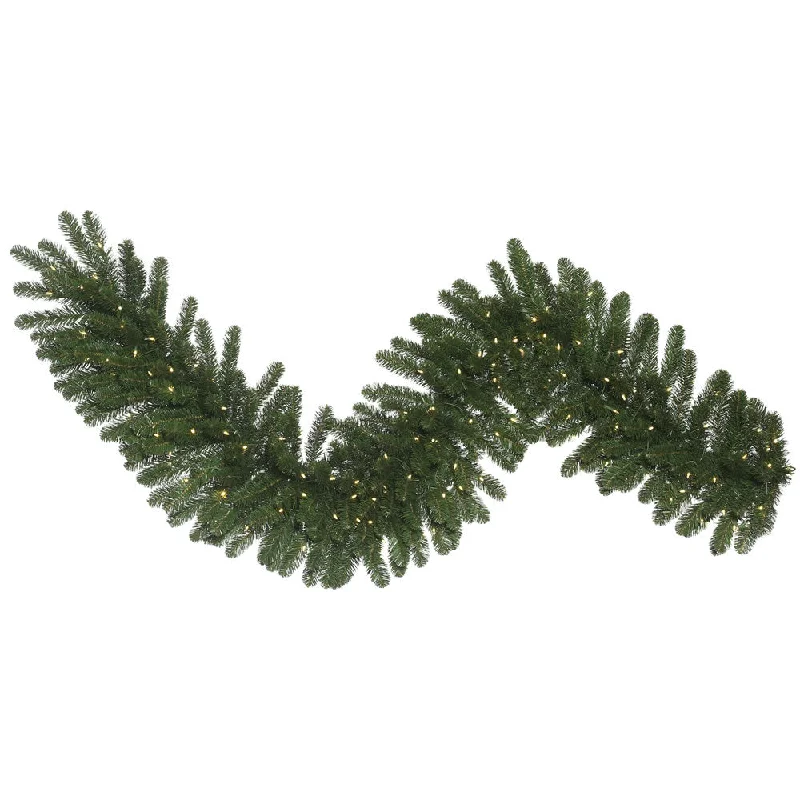 Vickerman C164736Led 50' X 14" Oregon Fir Artificial Christmas Garland Warm White Led Lights